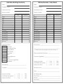 Cash Box Starting Inventory; Money Receipt / Tally Sheet