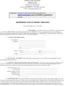 Agreement For Attorney Services