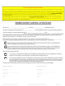 Fillable Deemed Export Control Attestation Printable pdf