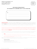 Petition For Review Of Market Classified Use Value Printable pdf