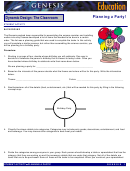 Planning A Party Activity Worksheet