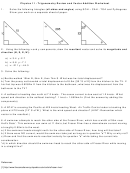 Trigonometry Review And Vector Addition Worksheet
