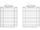 Sign-out Sheet