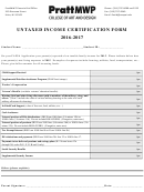 Income Certification Form Prattmwp