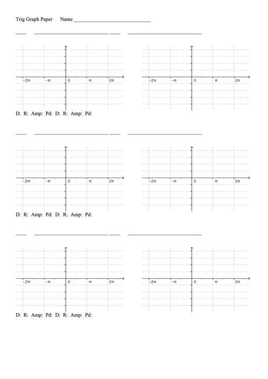 Trig Graph Paper Printable pdf