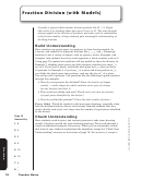 Fraction Division (With Models) Printable pdf