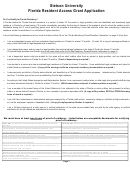 Florida Resident Access Grant Application Form