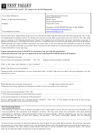 Self Employed Form - Test Valley