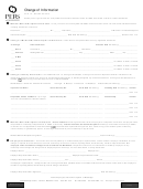 Form 1c - 2012 Change Of Information Form