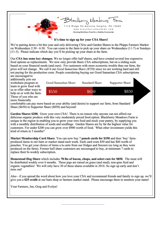 Shareholder Agreement - Blackberry Meadows Farm Printable pdf