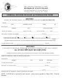 Criminal Record Release Authorization Form - New Hampshire Department Of Safety, Form Dsmv 505 - Release Of Motor Vehicle Records
