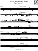 Major & Chromatic Scales Bass Trombone Printable pdf