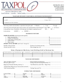 Taxicab Driver's Income & Expense Worksheet