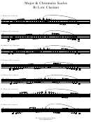 Major & Chromatic Scales Ba Low Clarinet