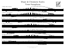 Major & Chromatic Scales Tenor Saxophone