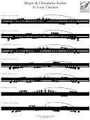 Major & Chromatic Scales Ea Low Clarinet