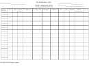 Daily Mileage Log Template
