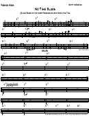 French Horn No Time Blues Music Spreadsheet