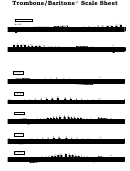 Trombone/baritone Scale Sheet Printable pdf