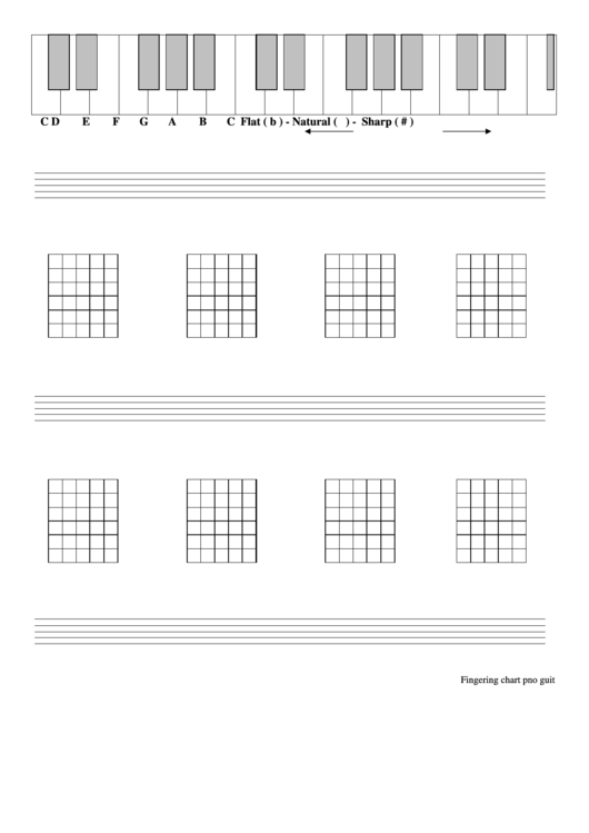 Guitar Fingering Chart Blank With Piano