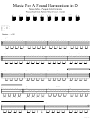 Music For A Found Harmonium In D Printable pdf