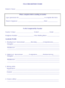 Teacher Report Form