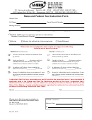 State And Federal Tax Deduction Form - 2010