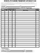 School To Career Timesheet And Daily Log
