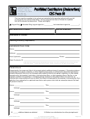 Cec Form 56 - Prohibited Contributors (underwriters)