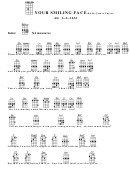 Chord Chart - James Taylor - Your Smiling Face (bar)