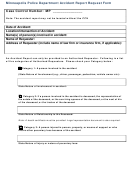 Accident Report Request Form - City Of Minneapolis