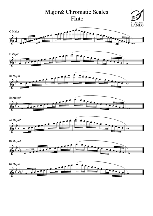 Flute Scales Printable Scale And Arpeggio Sheets Jeffrey Mayo ZBEBL