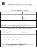 Supplemental Residency Questionnaire Template