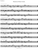 Harmonic Minor Scales - Trombone