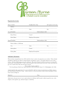 Registration Form - Greenbyrne