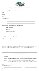 Freedom Of Information Act Request Form