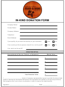 In Kind Donation Form