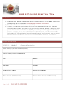 Chad Gift In Kind Donation Form Printable pdf