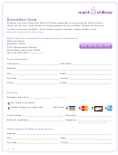 Donation Form - March Of Dimes