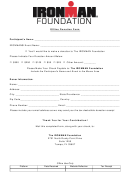 Donation Form - Iron Man Foundation