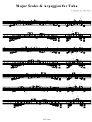 Major Scales & Arpeggios For Tuba