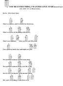 You're Everything I Wanted Love To Be-darrell Scott Chord Chart