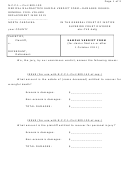 Medical Malpractice Sample Verdict Form - Damages Issues