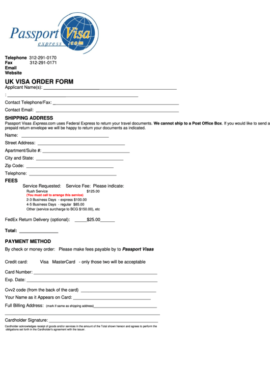 Top Uk Visa Application Form Templates Free To Download In PDF Format