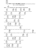 You Can't Hurry Love(bar)-holland/dozier/holland Chord Chart