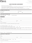 Fillable Form Cl07352-3 - Care Provider Assessment Printable pdf