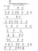 Chord Chart - Winter Wonderland (Bar) Printable pdf