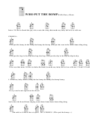 Who Put The Bomp(Bar)-Barry Mann Chord Chart Printable pdf