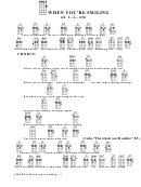 When You're Smiling (with Verses) Chord Chart