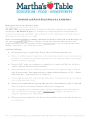 In Kind Food Donation Record Printable pdf